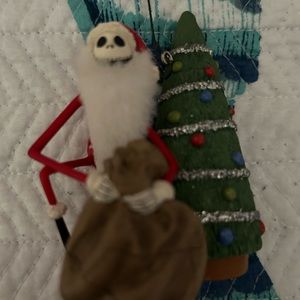 Jack Skellington as Sandy Claws ornament